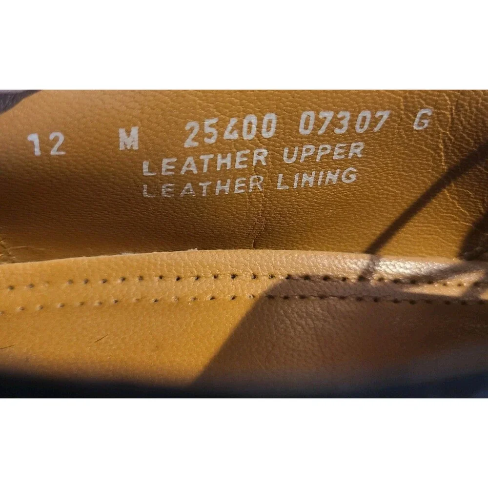 Bostonian Luxe Andover Shoes Mens Sz 12 Black Leather Cap Toe Dress